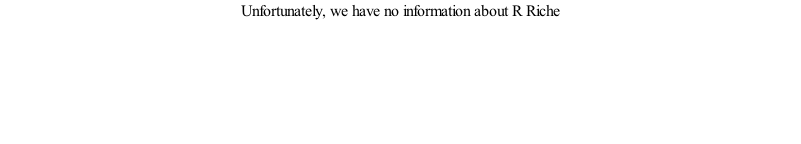 Unfortunately, we have no information about R Riche